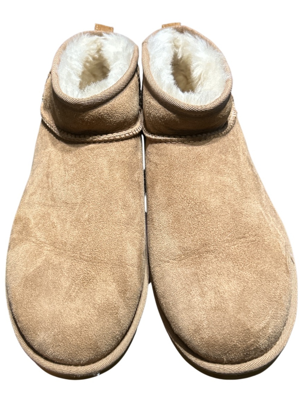 UGG Classic Mini Ultra Chestnut Suede Sheepskin Ankle Boots Size 11 Men